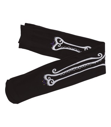 MEDIAS ESQUELETO HUESOS "DIA DE LOS MUERTOS"